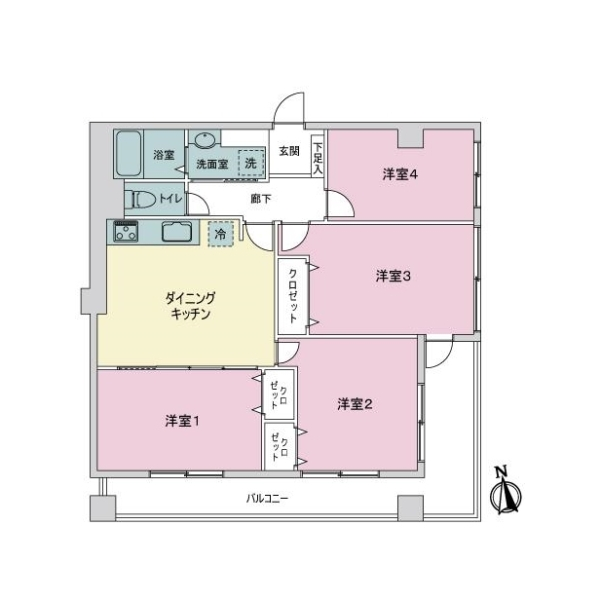 ヴェルドミール高島平 間取図
