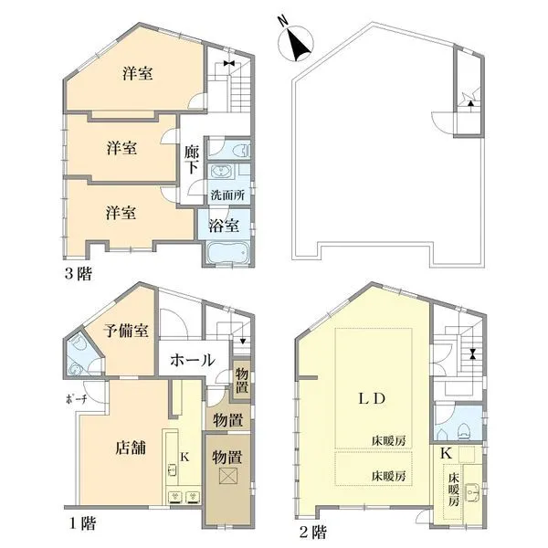 世田谷区等々力７丁目 間取図