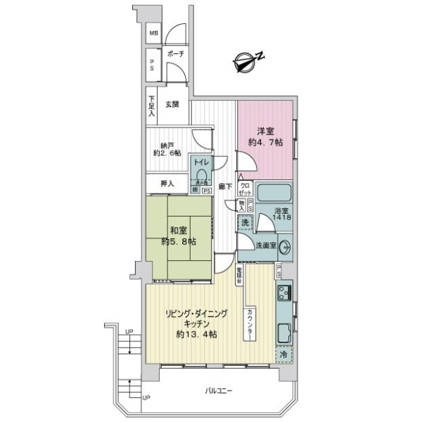 セレナハイム野毛山公園 間取図