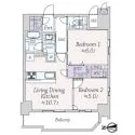 エステムプラザ南船場レジスタ 間取図