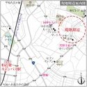柏市大室 現地案内図