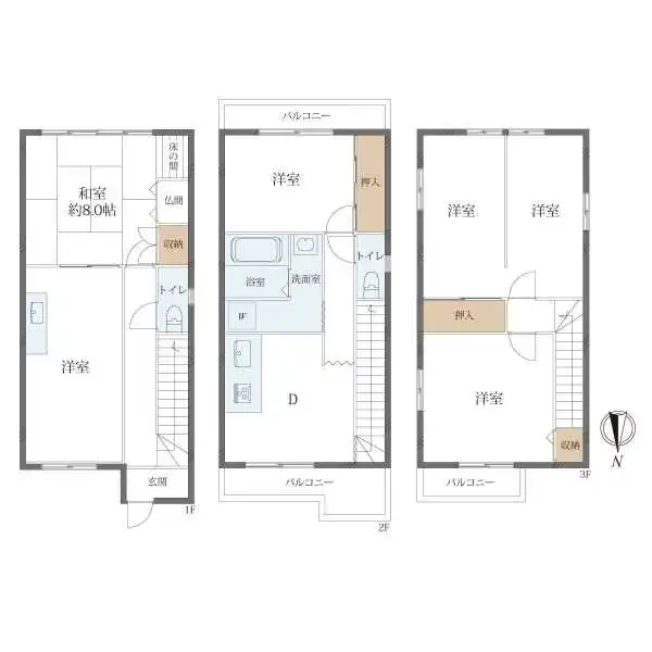 名古屋市中村区靖国町１丁目 間取図