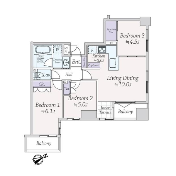 エルズ藤沢 間取図