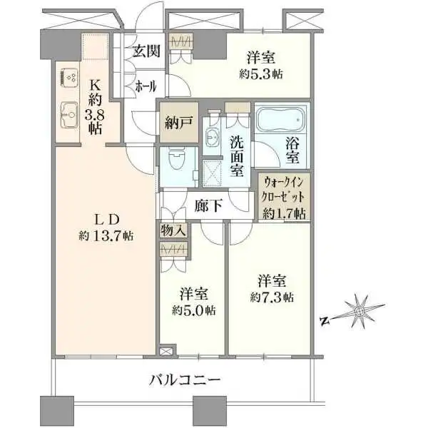 芝浦アイランドグローヴタワー 間取図