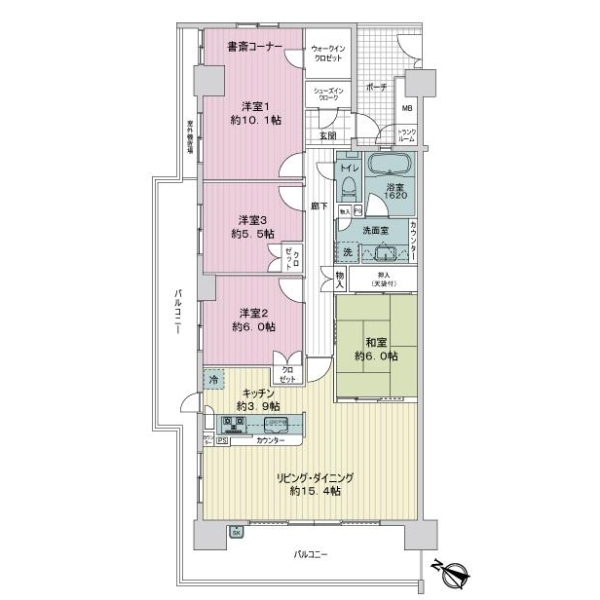 タンタタウン１番街 間取図