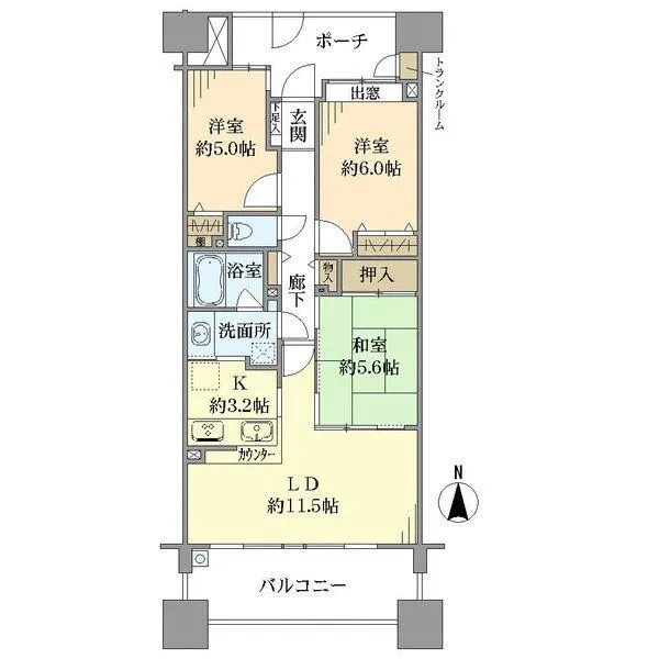 リボンシティレジデンス 間取図