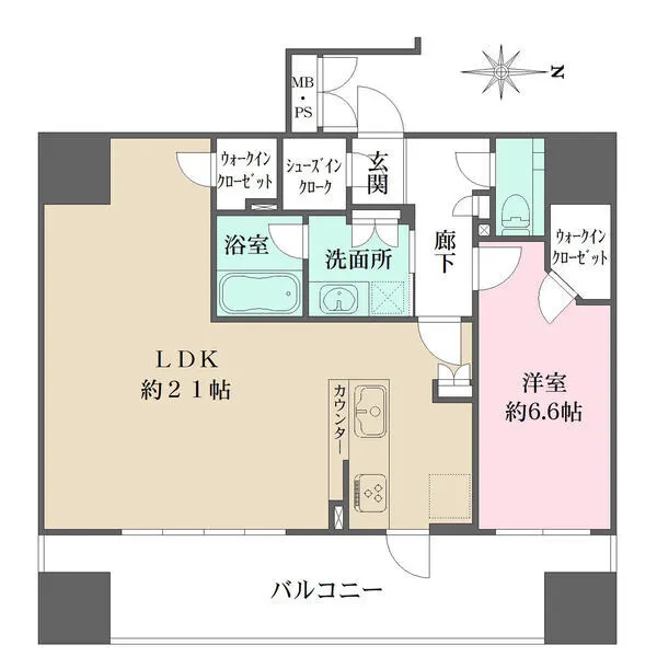 ワコーレ大阪新町タワーレジデンス 間取図