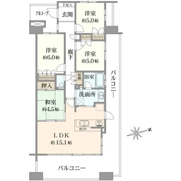 グローブスクエア 間取図