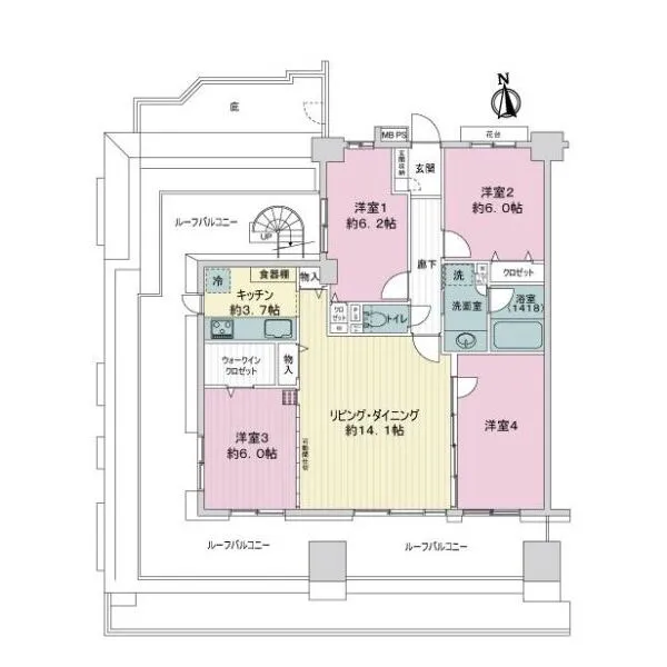 ライオンズマンション西葛西中央通り 間取図