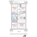 ブランズシティ天神橋筋六丁目 間取図