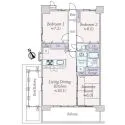 ライオンズマンション万代東 間取図