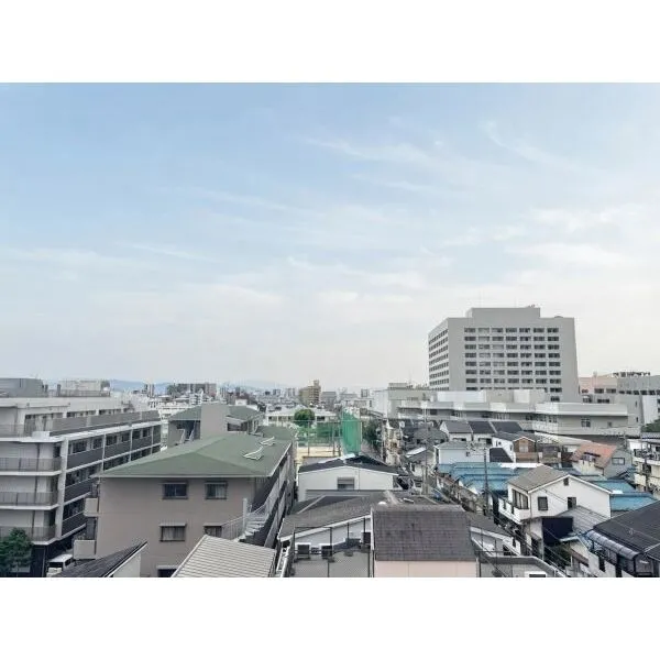 ライオンズマンション万代東 南側バルコニーからの眺望