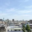 ライオンズマンション万代東 共用廊下からの眺望