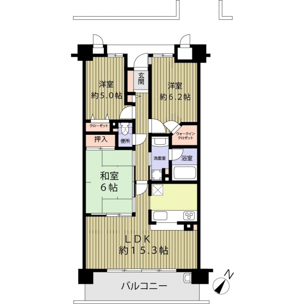 東急ドエル千里藤白台ヴェルデ 間取図