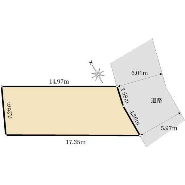 足立区東六月町 区画図
