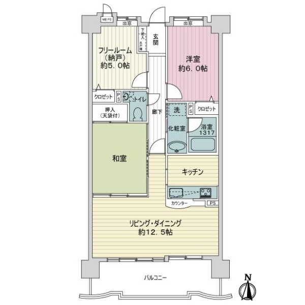 ライオンズステーションプラザ桜山 間取図