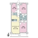 朝日シティパリオ三ノ輪 間取図