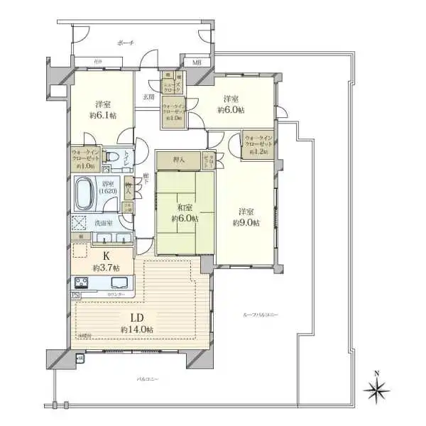 常盤台ガーデンソサエティ 間取図