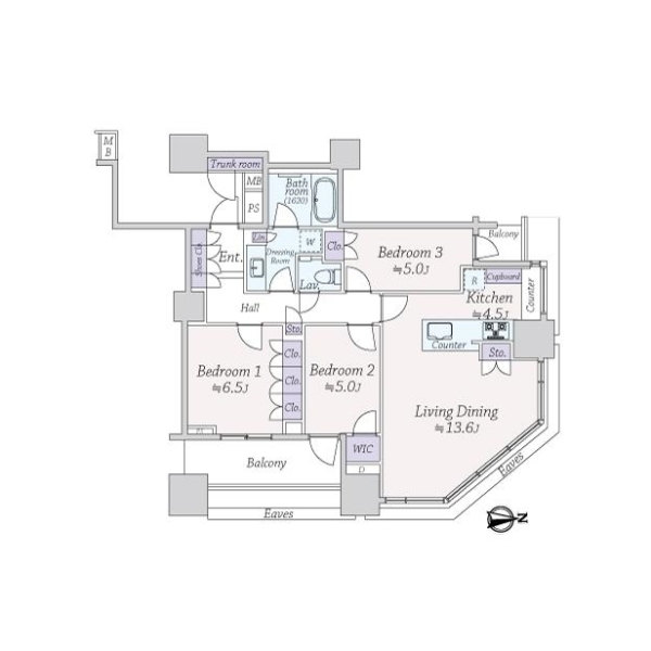 パークシティ大崎　ザ　タワー 間取図