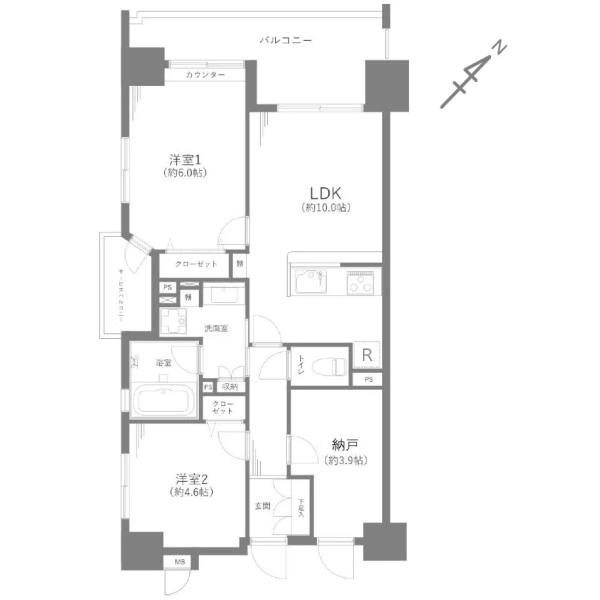コンフレックス善福寺公園 間取図