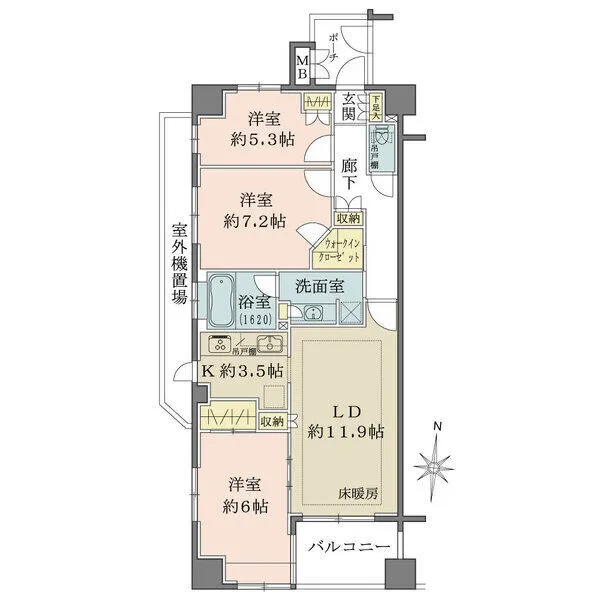 大宮氷川参道パークハウス 間取図