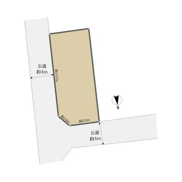 茅ヶ崎市中海岸４丁目 区画図