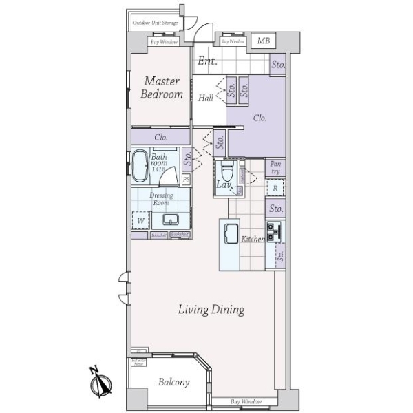 船橋本町ガーデンハウス 間取図