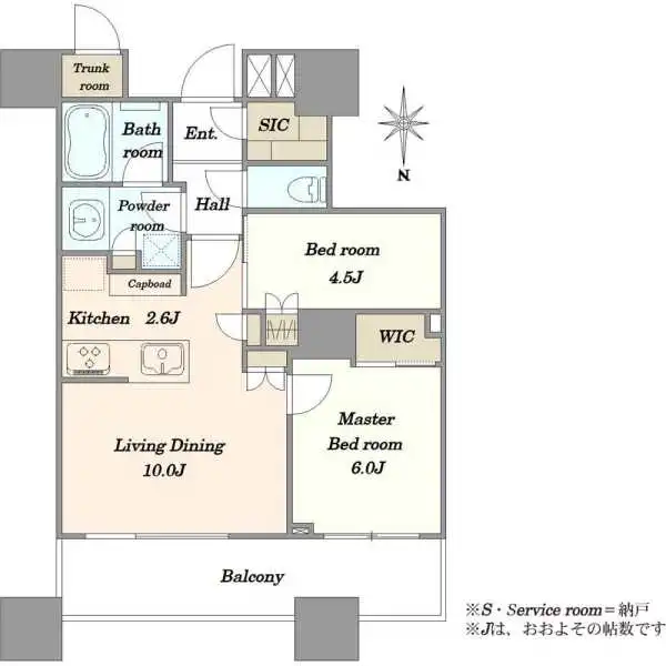 パークシティ大崎ザ・タワー 間取図