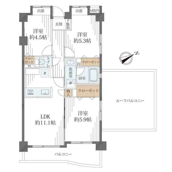 レクセルマンション柏 間取図