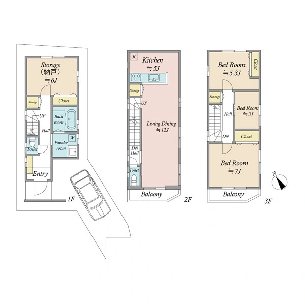 荒川区町屋７丁目 間取図