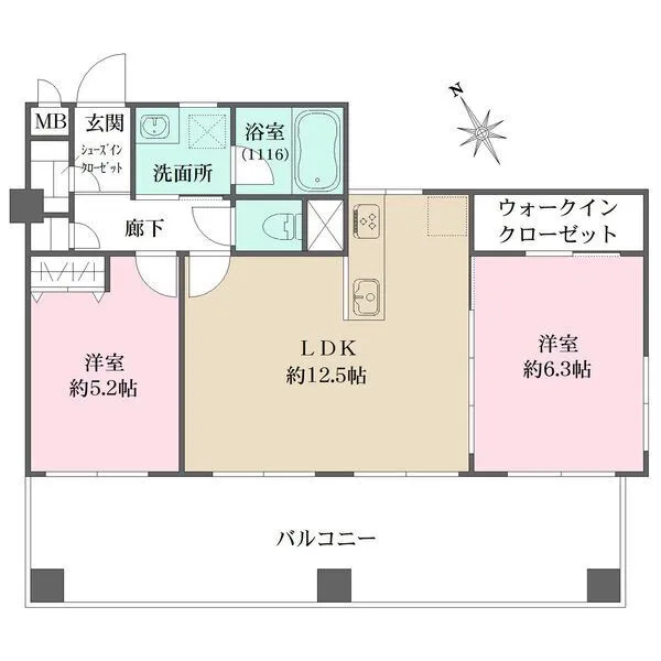 パークサイド砧 間取図