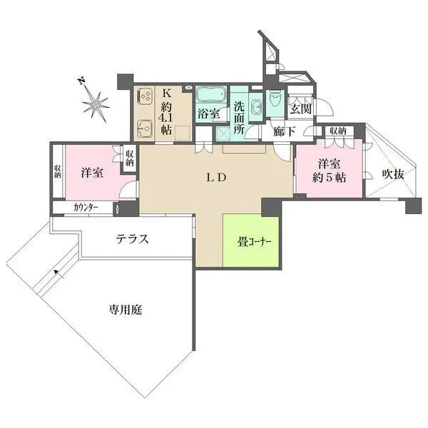 パークハウス池田山公園－白金台の杜－ 間取図