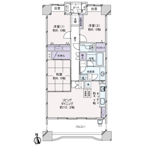 サンパーク名駅スクエア 間取図