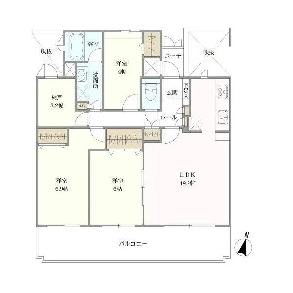 赤松台パークハウス弐番館 間取図