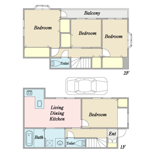 葛飾区西水元6丁目 間取図