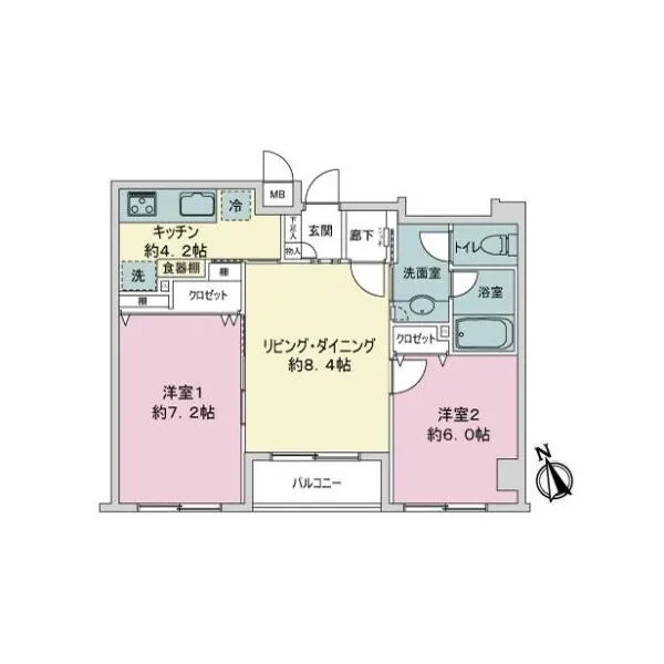 浅草橋アムフラット 間取図