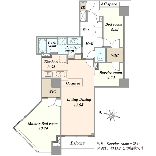 グランドメゾン三軒茶屋の杜 間取図