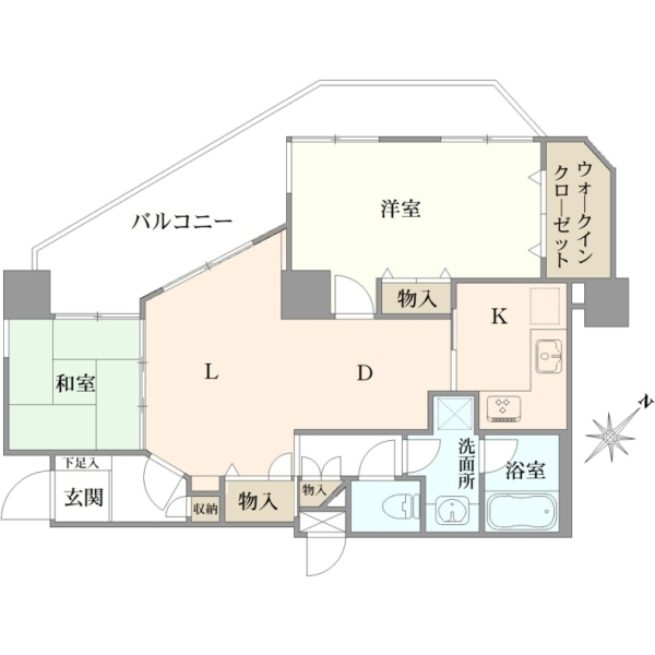 コルサム北千住 間取図