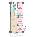 カネボウ芦屋アーバンプラザ 間取図