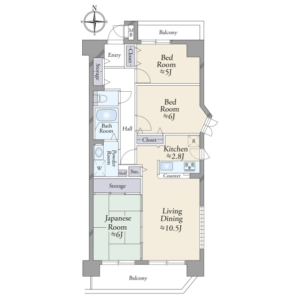 南海グリーンコート泉北深井 間取図