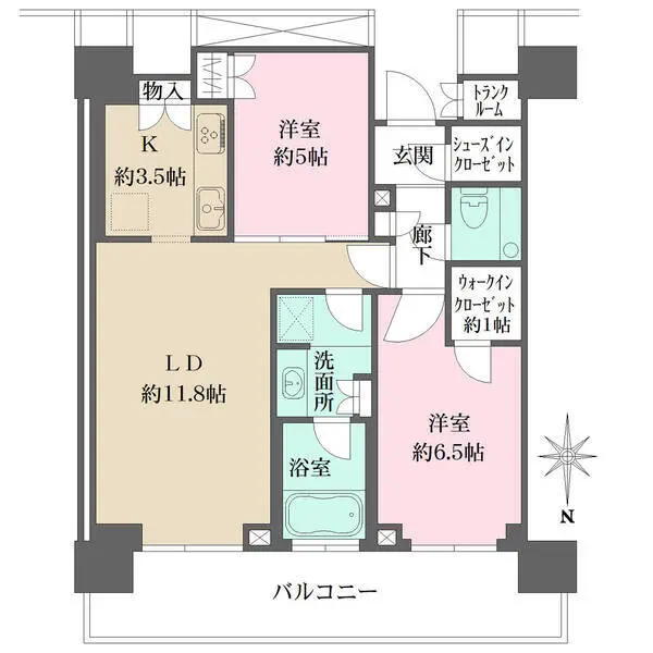 ザ・パークハウス晴海タワーズティアロレジデンス 間取図