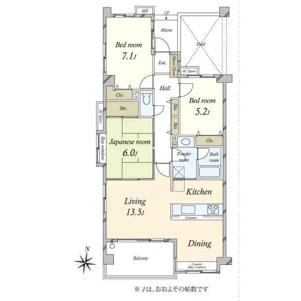 エクレールガーデン深沢 間取図