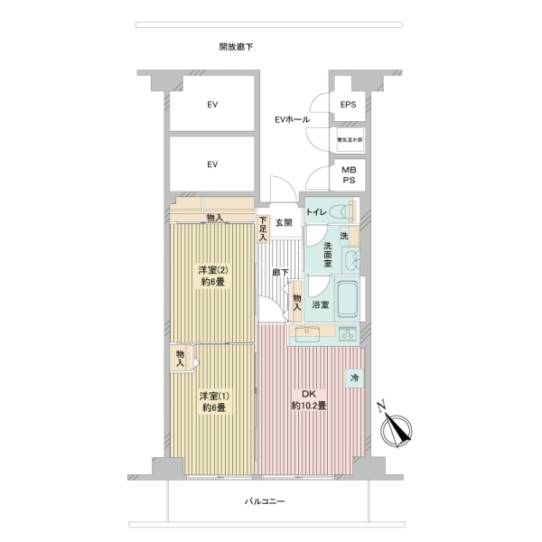 戸田第一スカイハイツ 間取図