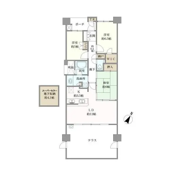 プラウド横濱鶴見　二見台 間取図