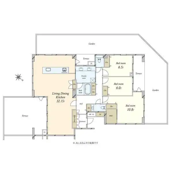 ライオンズ浜田山セントマークス 間取図