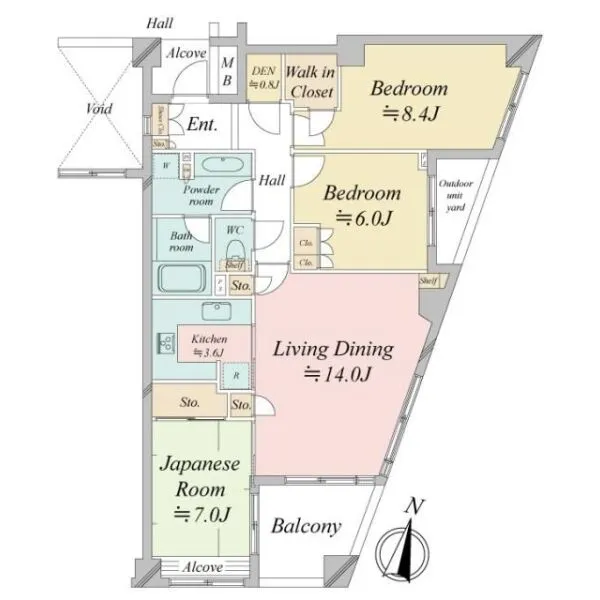パークハウス哲学堂公園 間取り図