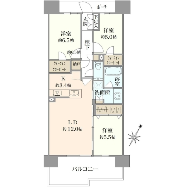プラウド八王子明神町 間取図