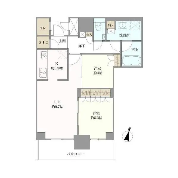 ブランズタワー梅田　Ｎｏｒｔｈ 間取図