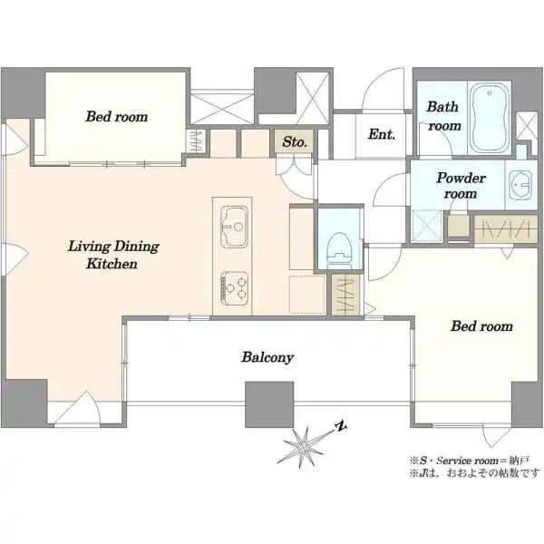 ザ・タワー芝浦 間取図