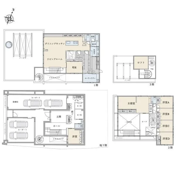 横浜市青葉区新石川３丁目 間取り／７ＬＤＫ